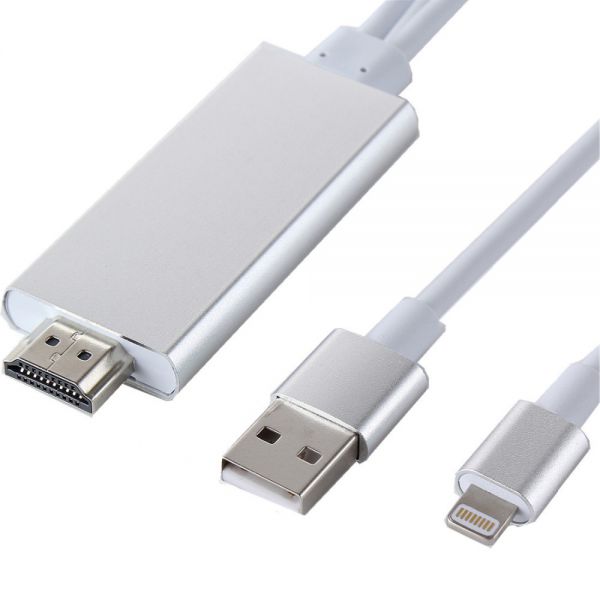 Cáp HDMI co iphone giúp kết nối điện thoại IPhone/ Ipad ( IOS 8.0 - 10.0 cần 4G)