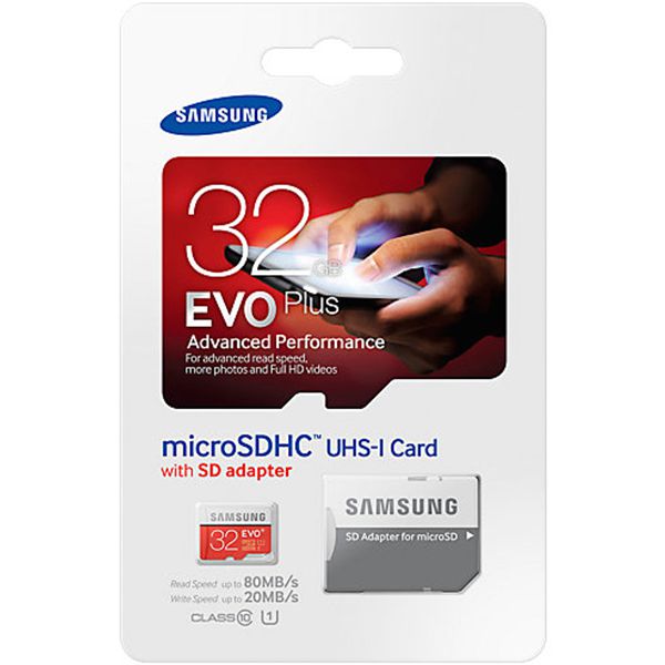 Thẻ nhớ MicroSD samsung EVO plus 32g 80mbs Chính Hãng