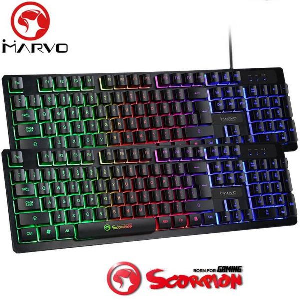 Bàn Phím dây Giả Cơ Chuyên Game Marvo K616 (Led 7 Màu)