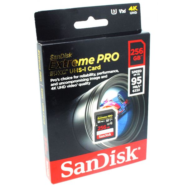 THẺ NHỚ Thẻ nhớ SDXC Sandisk Extreme Pro 256gb 95mb/s U3 4K Chính Hãng