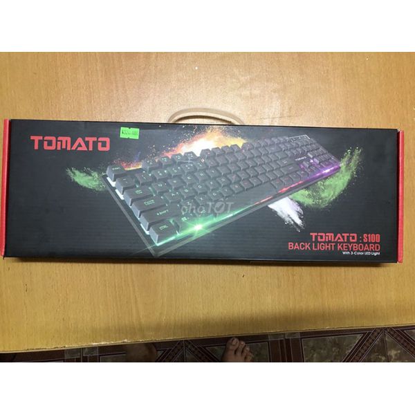 Bàn phím giả cơ Tomato S100 led có đèn