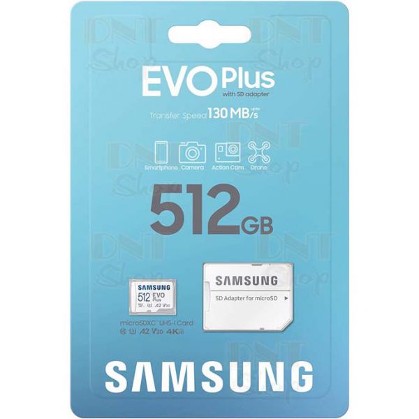 THẺ NHỚ Thẻ nhớ MicroSD 512GB Samsung EVO Plus MB-MC128KA 130MB/s Chính Hãng