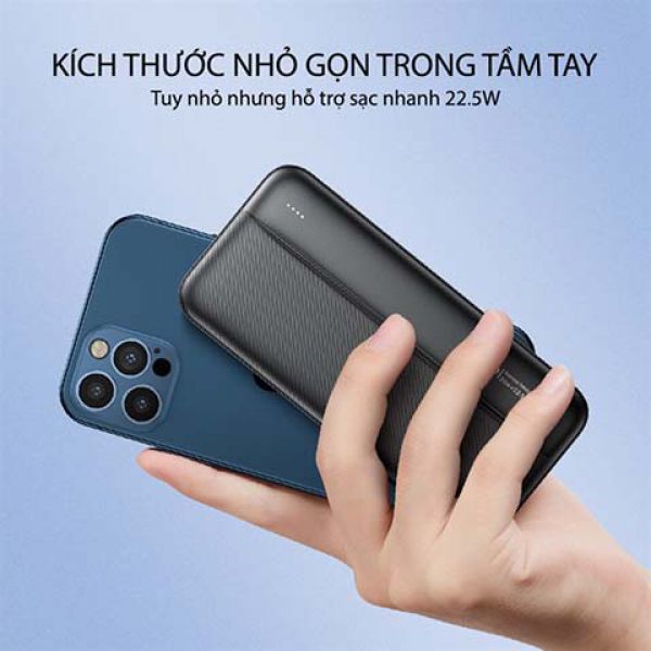 Pin Sạc dự phòng Remax RPP-212 10000mAh QC3.0+PD 22.5W chính hãng